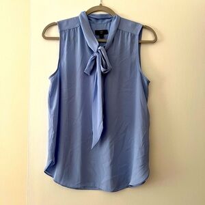 J Crew Tie Neck Sleeveless Blouse